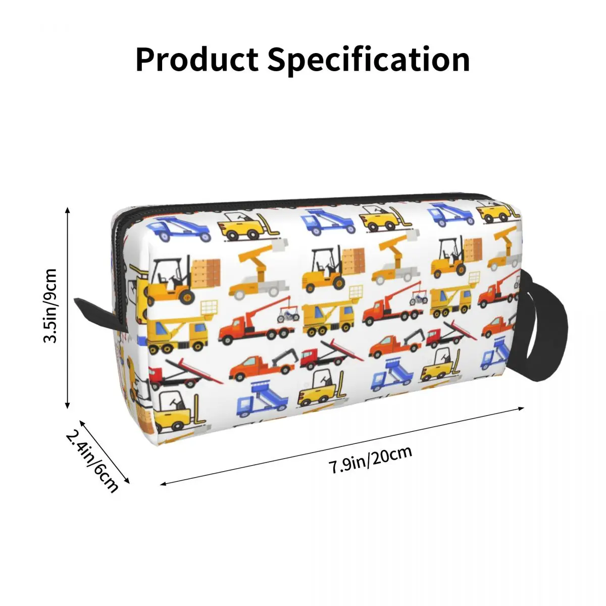 Lifted Trucks Pencil Case for Kids Gifts Pen Box Pencil Bag Stationery Supplies Travel Women Cosmetic Bag Organizer Pouch