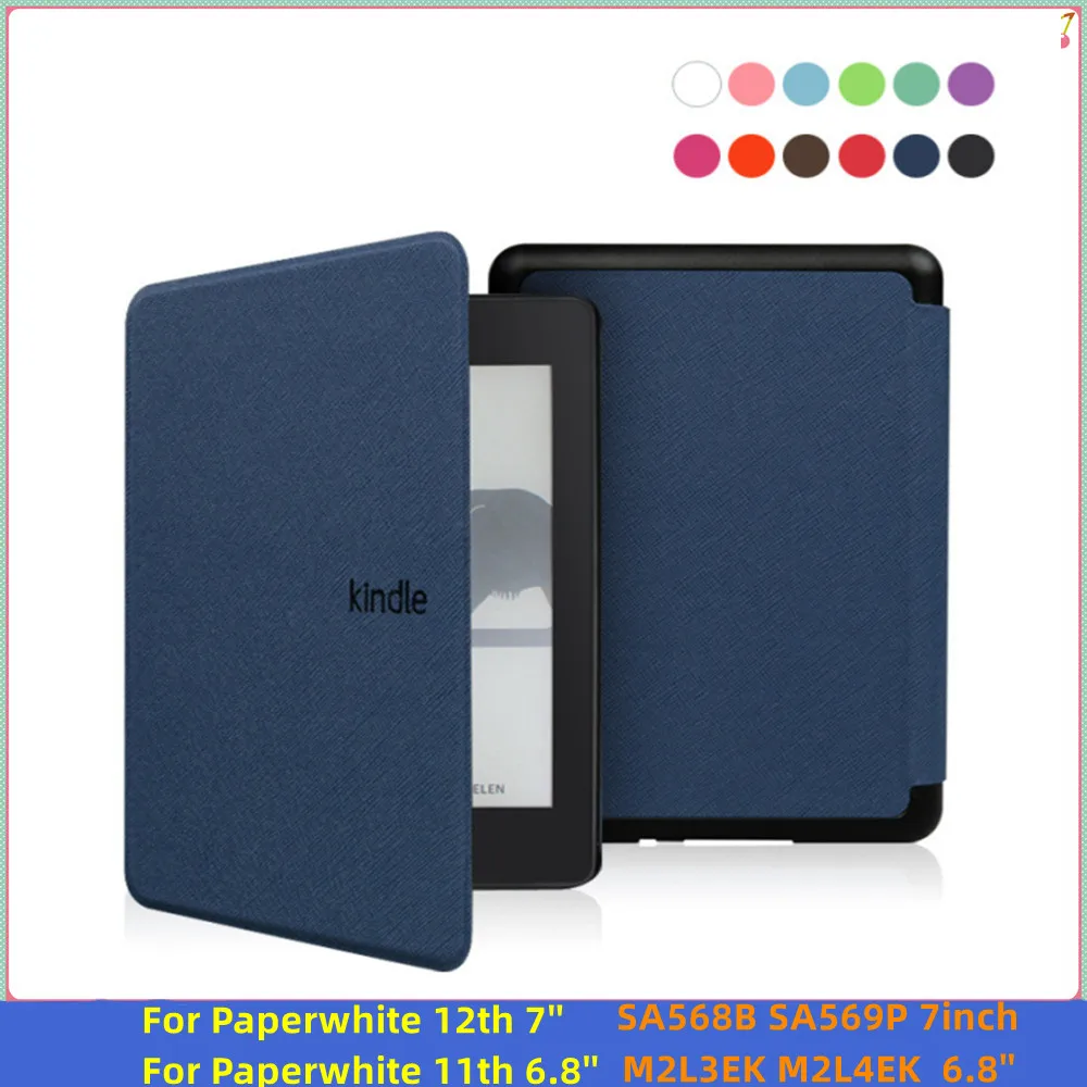 

Case For Kindle Paperwhite 12th 11th Generation 2024 Released 6.8 7 Inch SA568B SA569P M2L3EK M2L4EK Smart Protective Cover Case
