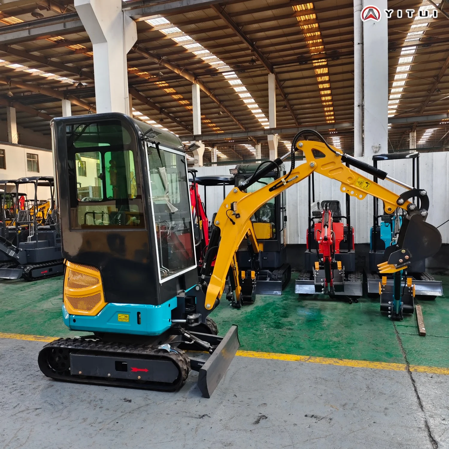 حفارات صغيرة مخصصة 2 طن مع كابينة متعددة الوظائف 1 طن وحفارات صغيرة 1.5 طن مع ملحقات متعددة #5