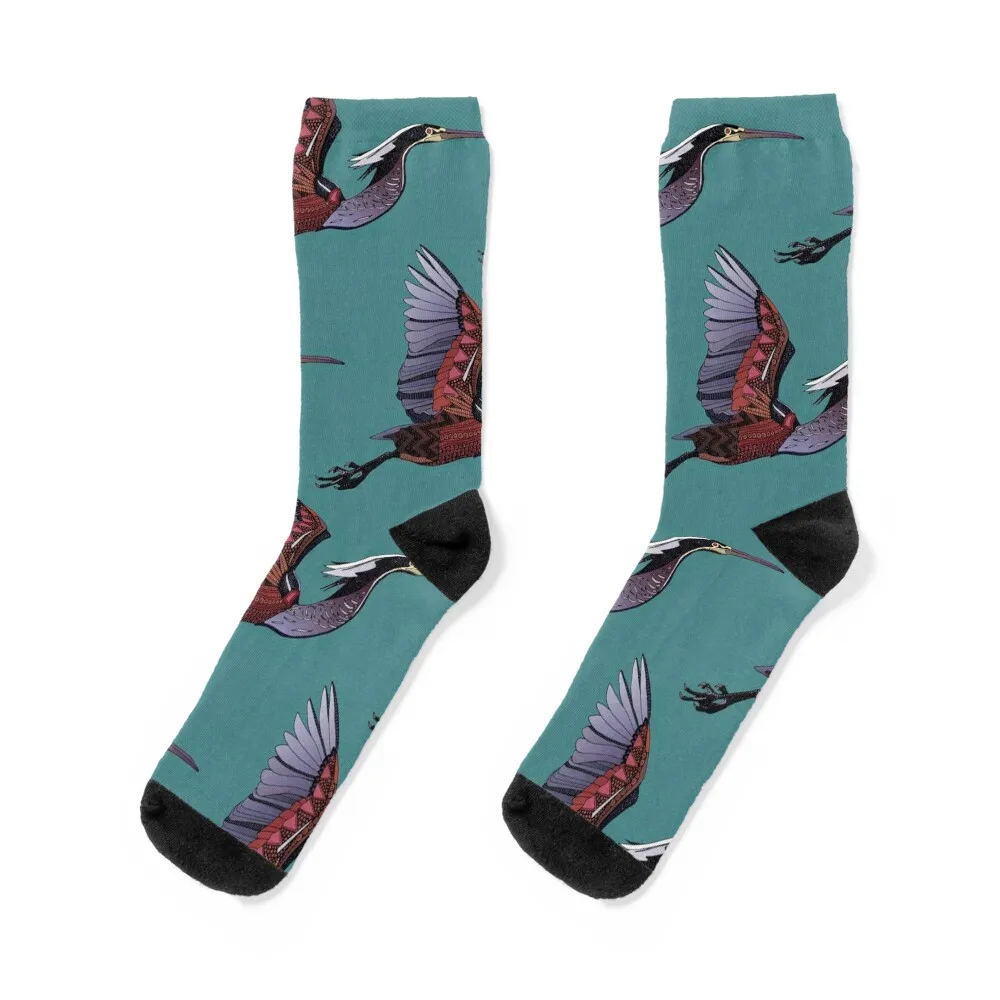 Agami heron teal Socks