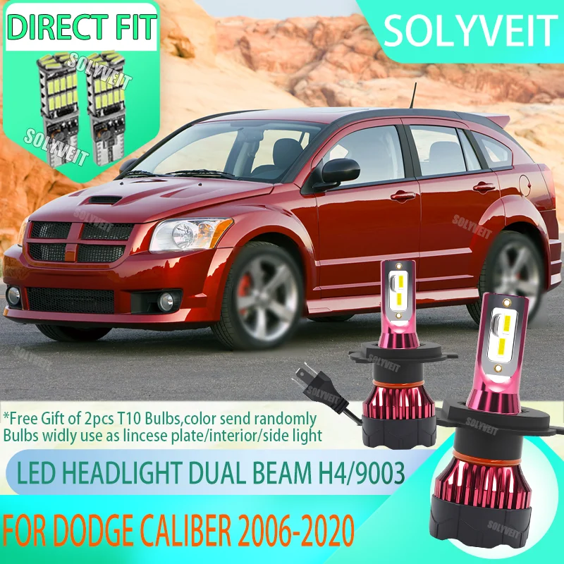 

15000LM/Bulb LED Eliminates Dark Spots in Your Headlight Pattern For DODGE CALIBER 2006 2007 2008 2009 2010 2011 2012 2013-2020