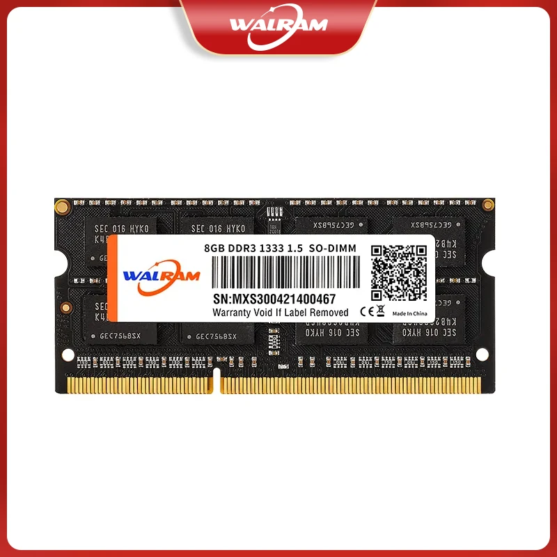 WALRAM Bộ Nhớ Ram DDR3 8Gb 4Gb 1333MHz 1600MHz PC3/3L-10600 12800 Máy Tính Xách Tay Sodimm Memoria Ram DDR3L Máy Tính Xách Tay RAM