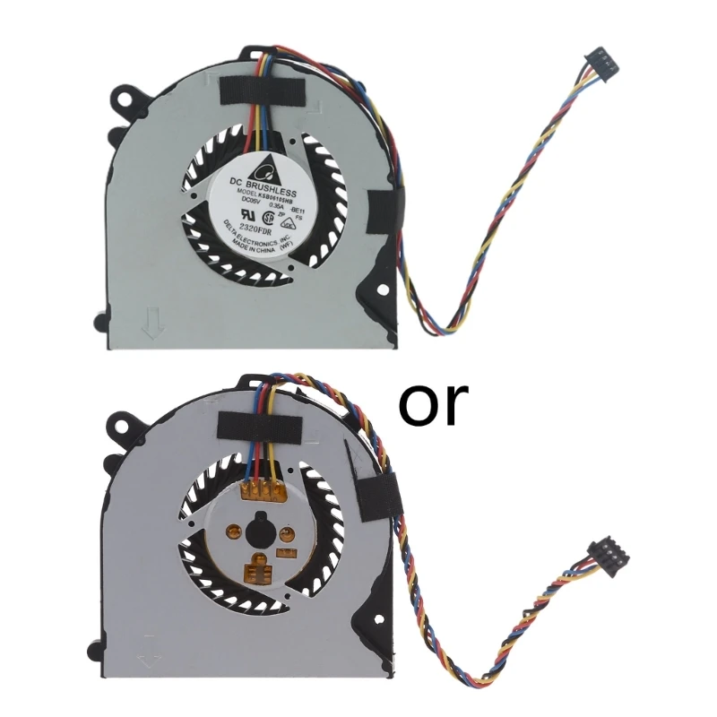 Notebook Cooler Fan Mechanical Laptop Radiator for HP 260 G1 G2 DM PC KSB0505HA-C 5V 0.368A 4 pin CPU Cooling Fan