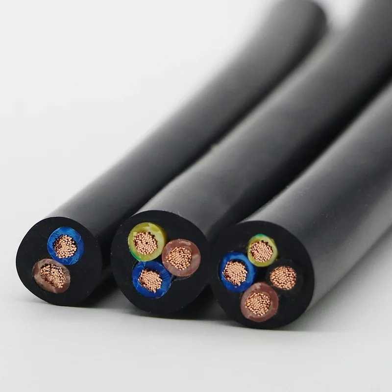 100M UL2464 Sheathed Wire Cable RVV 2 3 4 5 6 7 8Core Multic Copper Flexible Signal Electrical Cable 0.5mm2 0.75mm2 1mm2  2.5mm2