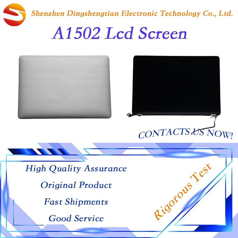 Laptop New Original A1502 LCD Assembly 2013-2015 Screen display for Macbook Pro Retina 13' EMC 2678/2875/2835 Silver