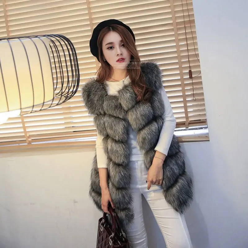 Chic Short Fur Vest for Women 2025 Autumn Winter Genuine Fox Mink Leather Sleeveless Jacket Versatile Layering