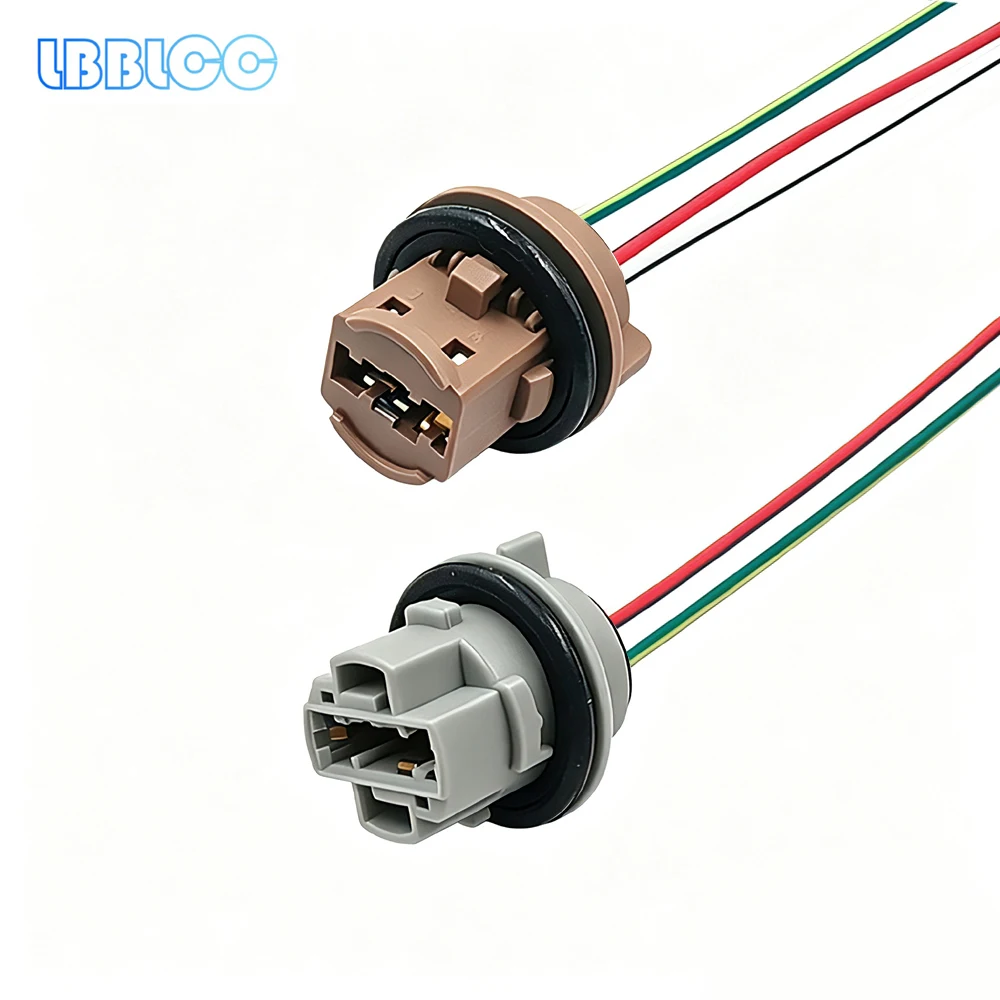 

10Pcs T20 7443 Bulb Socket Adapter W21/5W 7440 W21W Connector Plug Wiring Holder Car Brake Light Reverse Lamp Base Accessories