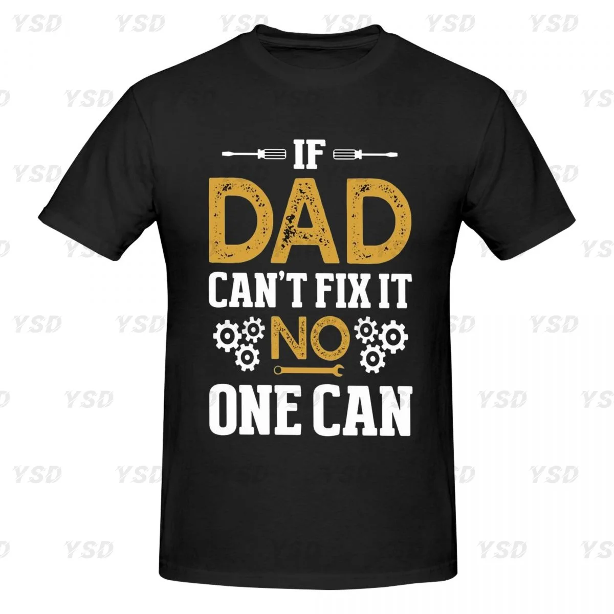 If Dad Can't Fix It We're Screwed Men's tight fitting sports T-shirt, Breathable,Oversized T shirt