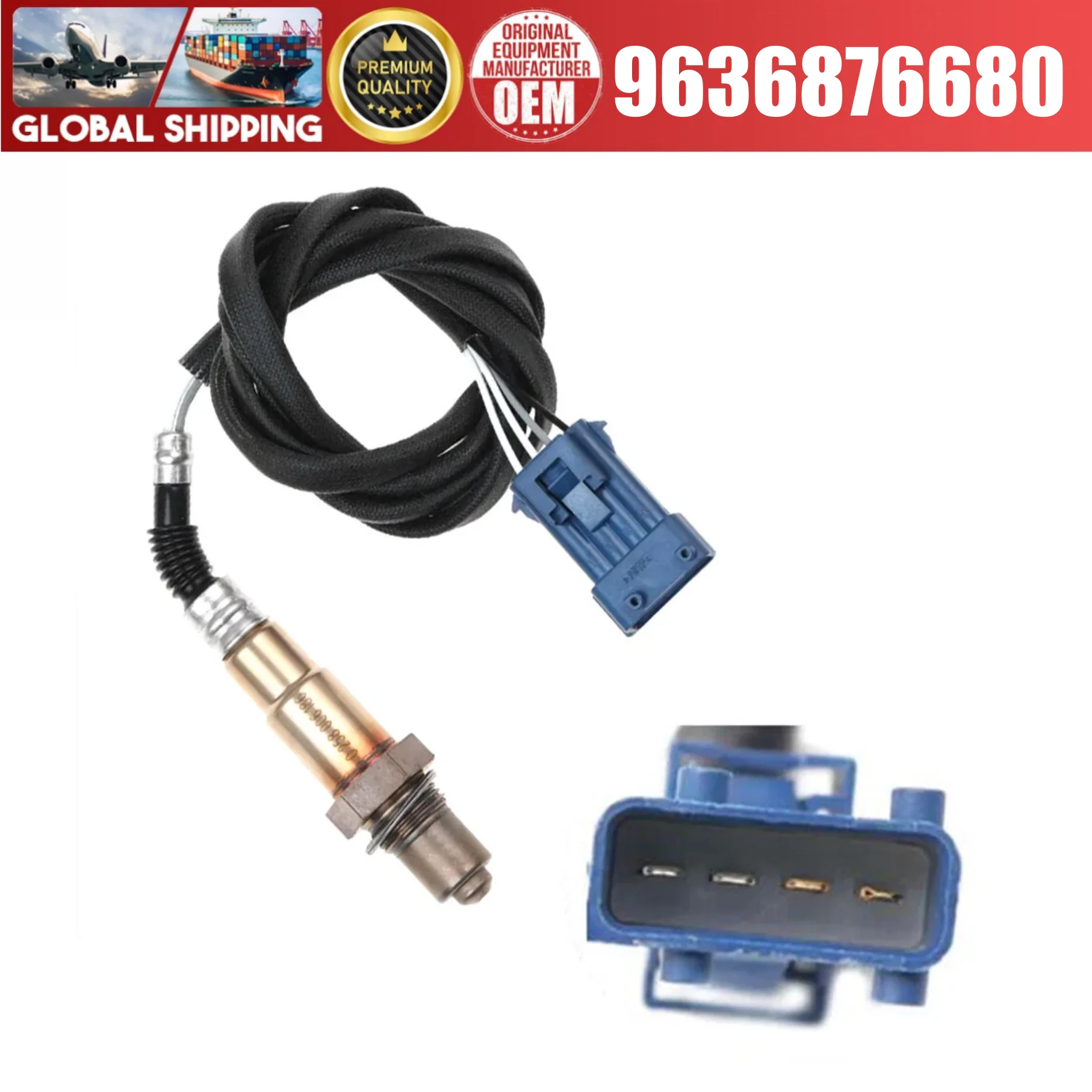 9636876680 new rear Oxygen Sensor fit for Peugeot 206 307 607 1628HV 1628CX