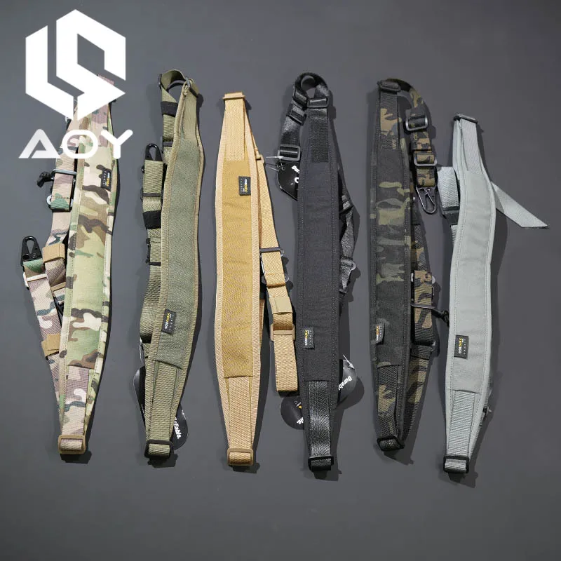 Tactical Rifle Multifunctional Sling Strap Removable Modular 2 Point / 1 Point Sling Padded Airsoft  Hunting Weapon Accessories