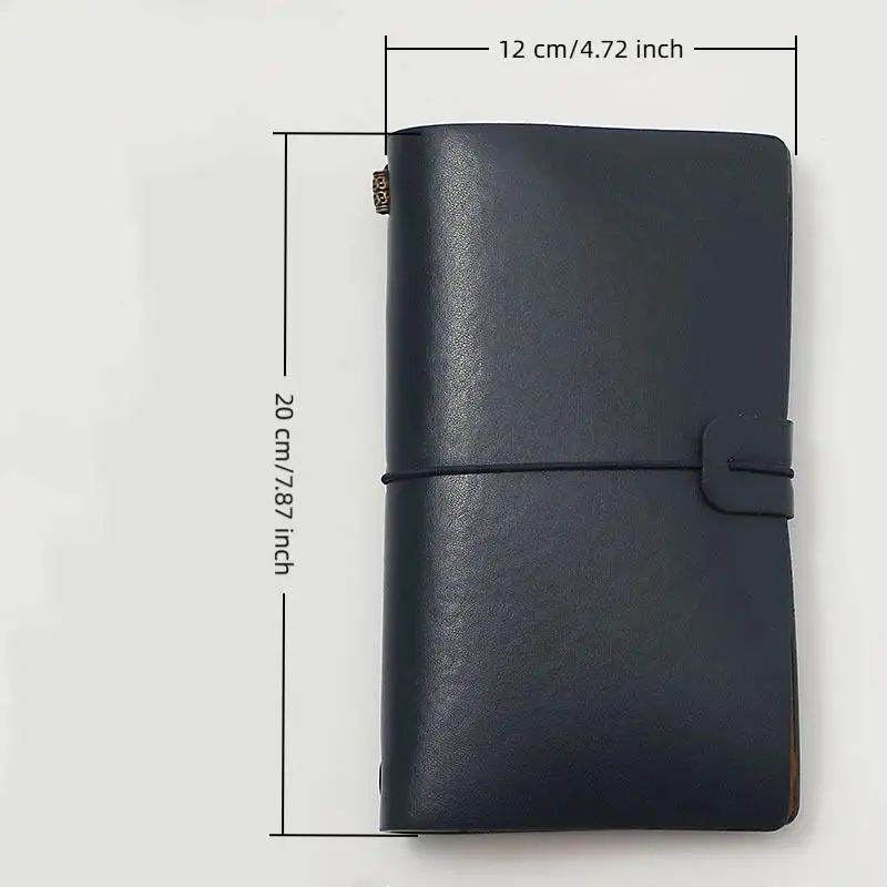 Hot Vintage PU Leather Refillable Notebook Soft Cover Loose Leaf Pages For Travel Work School Daily Journaling - view 6
