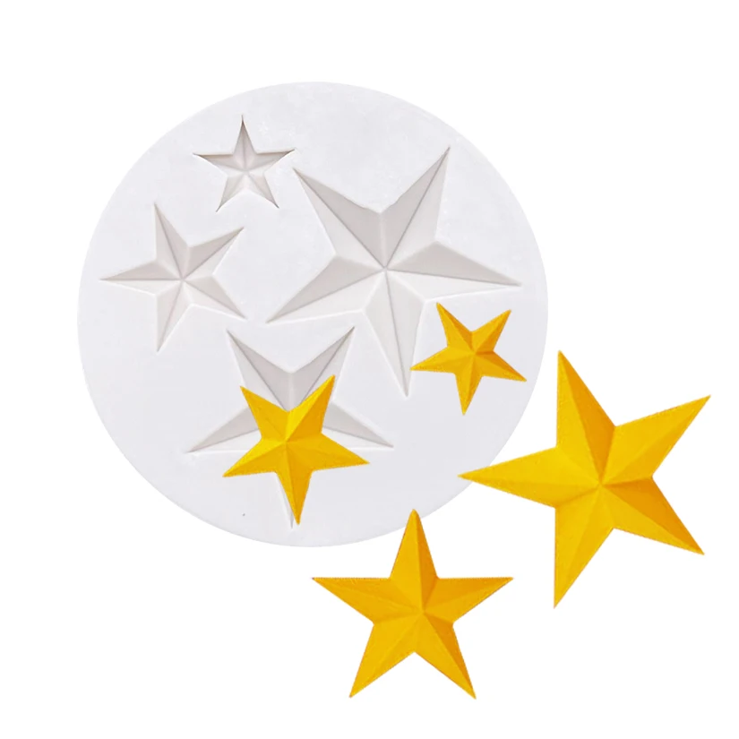 Star Silicone Mold Sugarcraft Chocolate Cupcake Baking Mold Fondant Cake Decorating Tools