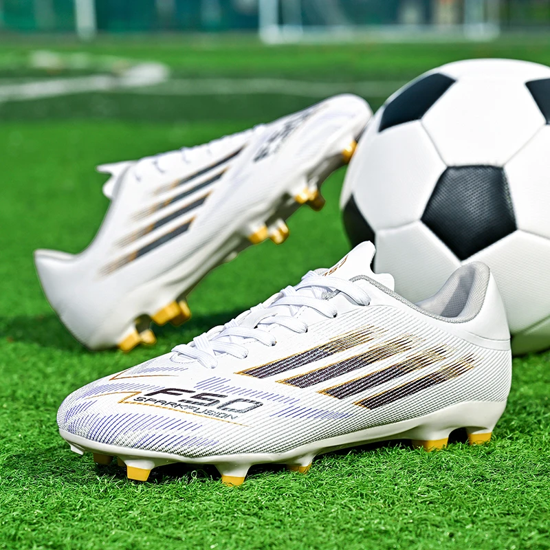 New Men Professional Football Boots Boys Comfortable Match Sports Shoes Soccer Shoes Ankle Non-Slip TF/FG Sneakers Unisex