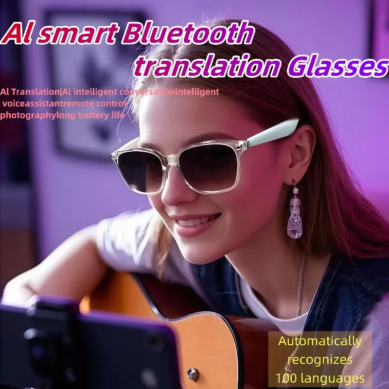 

GY500 умные очки WirelessTranslation очки солнцезащитные очки для перевода голосовой пульт дистанционного управления музыкальные очки водонепроницаемые очки