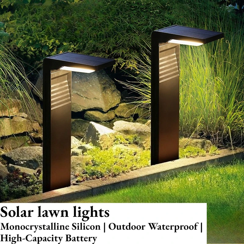 2026 Outdoor Ground Plug Solar Lawn Walkway Light Auto Light Sensor LED For Yard Path Garden Ground Lamp