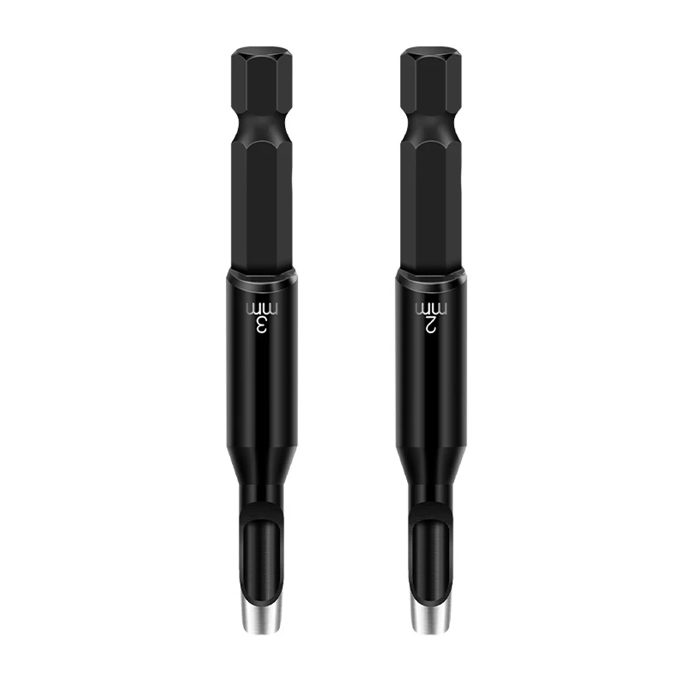 2PCS 2-25mm Electric Leather Hole Punch Set Hex Shank Adapter Belt Punch Tool For Drill Cardboard Leather Belt Punching Parts