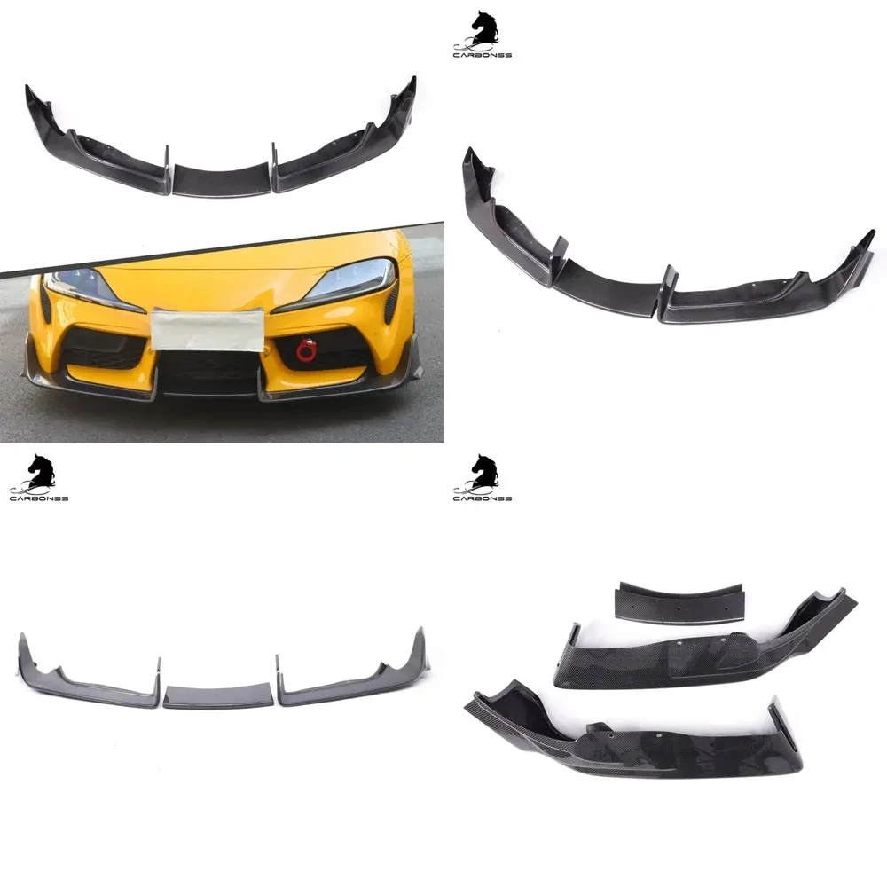 

Auto Accessories Carbon Fiber Front Bumper Lip 3-Piece for Supra A90 A91 MK5 2019+
