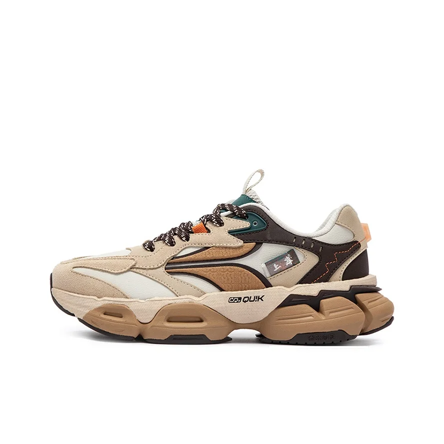 361 Mystic Eyed PRO Slip Resistant Abrasion Resistant Low top Casual Shoes Men's Apricot Tea Brown 672446761-3