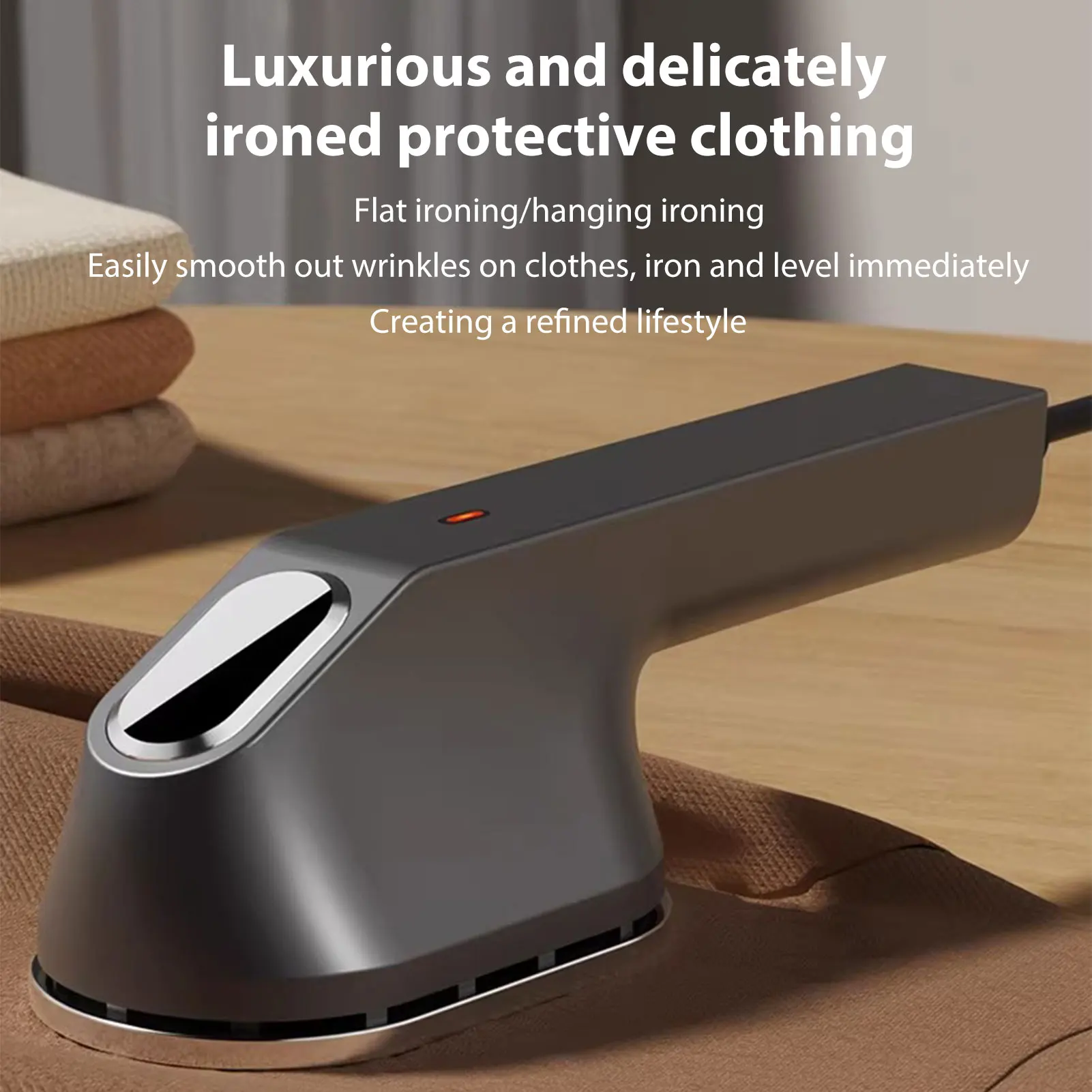 

Портативный паровой утюг, ручной паровой утюг для одежды с вешалкой, постоянная температура, нагрев, быстрое удаление морщин, перегрев для дома