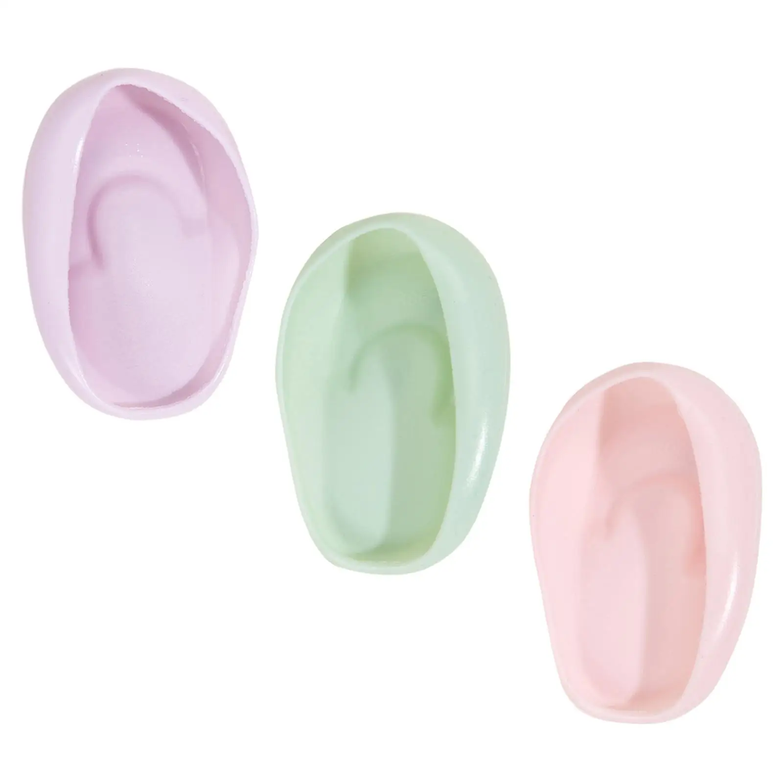 2 Pieces Silicone Ear Cover Protector Reusable Hairdressing Professional Salon Accessories Dye Coloring Earmuffs for Home Use