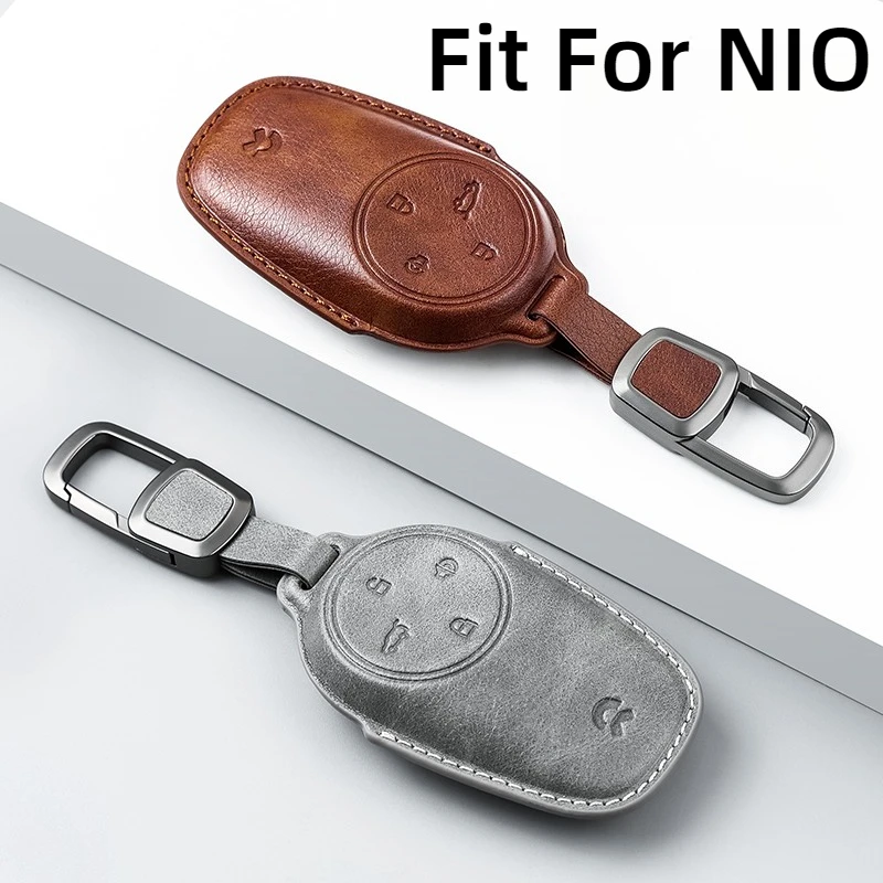 

Fit For NIO ES6 EC6 ES8 ET5 ET7 Car Key Card Holder Smart Card Case Suede Protective Shell