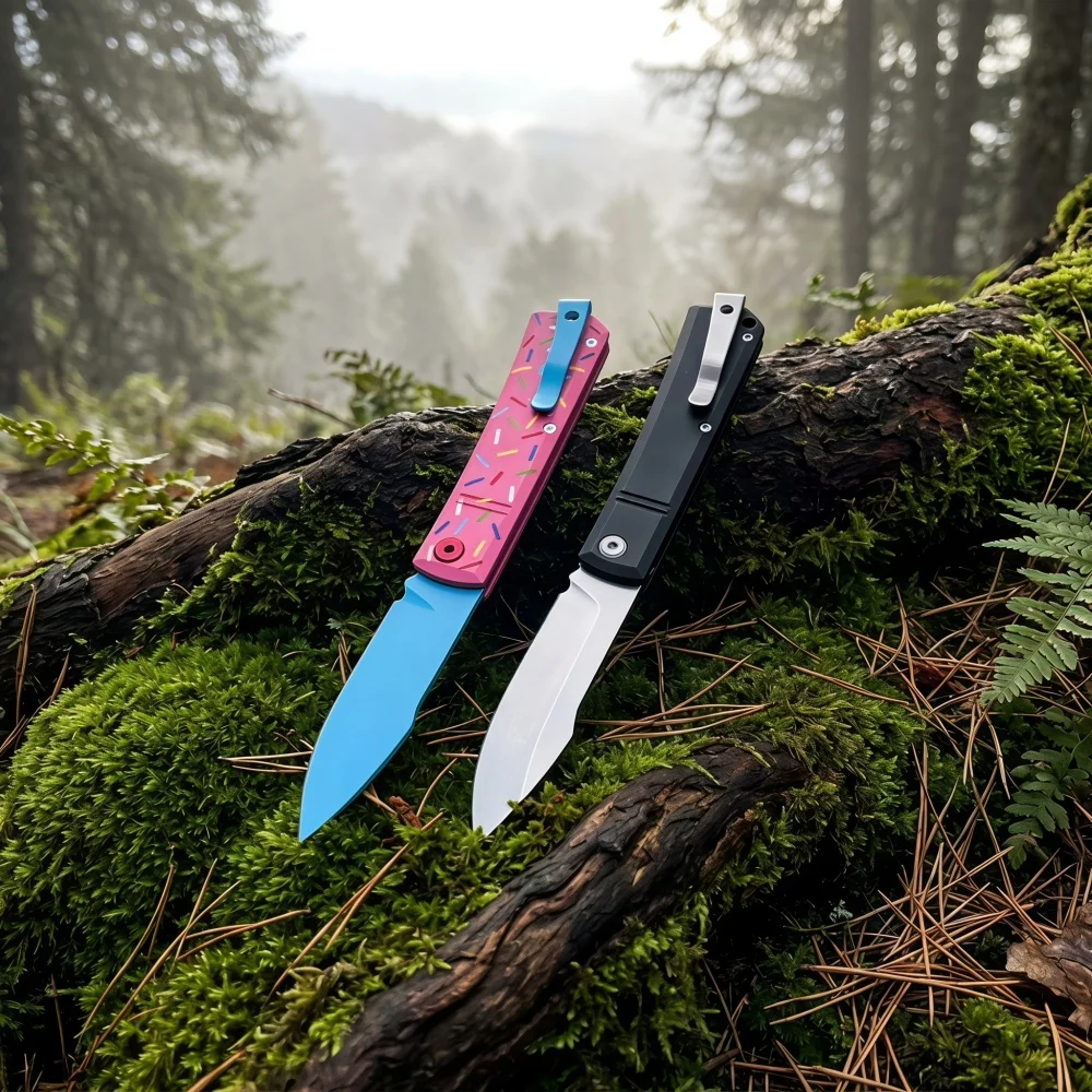 High Quality D2 Blade EDC Camping Fishing Knives Outdoor Utility Folding Knife T6 Aluminum Handle Hiking Climbing Daily Use Gift