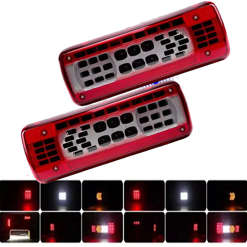 

1PC 24V Tail Light Assembly For Volvo Truck FM Series Left/Right Taillight Original Hole Position Non-Destructive Installation