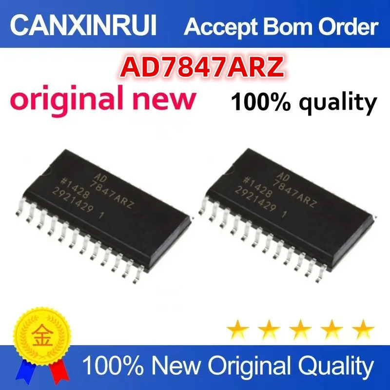 

AD7847BRZ AD7847BR AD7847 AD7847ARZ SMT SOP24 analog-to-digital converter chip