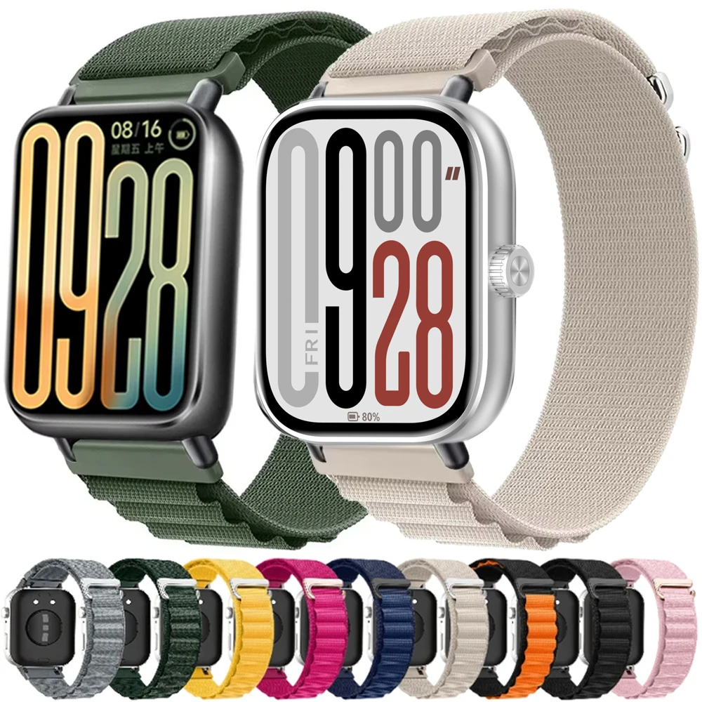 Alpine Loop Nylon Strap for Redmi Watch 4/5 Sport Breathable Bracelet Smartwatch for Xiaomi Mi Band 8 Pro/9 Pro Belt Accessories