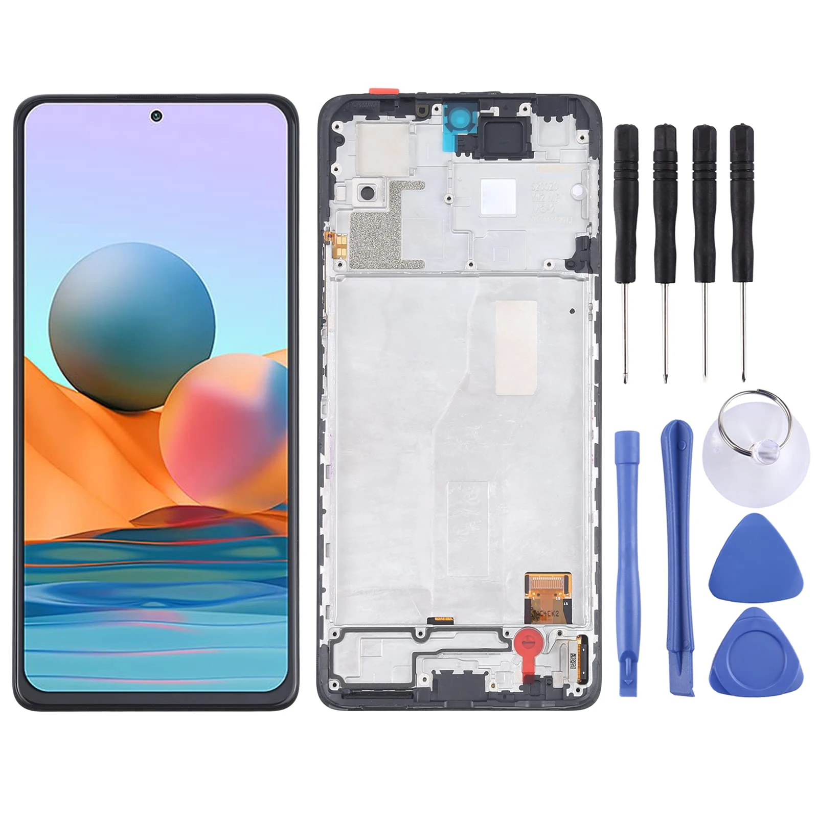 OLED LCD Screen And Digitizer Full Assembly With Frame For Redmi Note 10 Pro 4G / Redmi Note 10 Pro/Redmi Note 10 Pro Max AMOLED