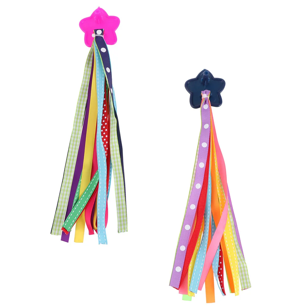 Bicycle Ribbon Bike Decoration for Cruisers Scooter Accessory Decorative Streamers Bell Kids Tassels Cloth Handlebar