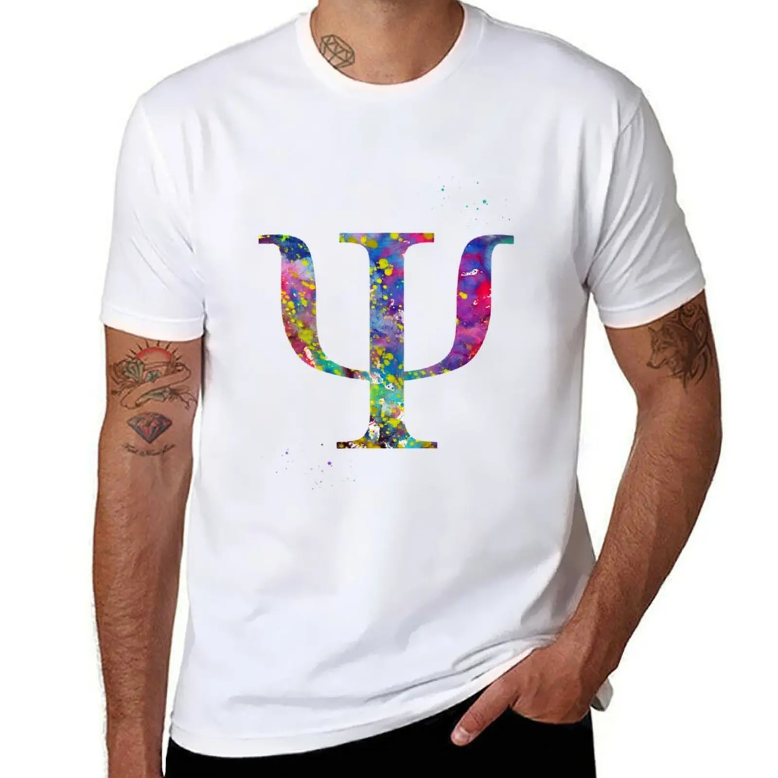 

Psychology symbol T-Shirt Luxury man boys animal print mens graphic t-shirts