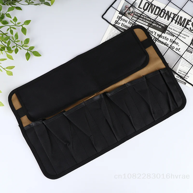Multi-Compartments Roll-up Portable Tool Organizer Bag - 600D Oxford Fabric with Buckle Closure 45*28CM