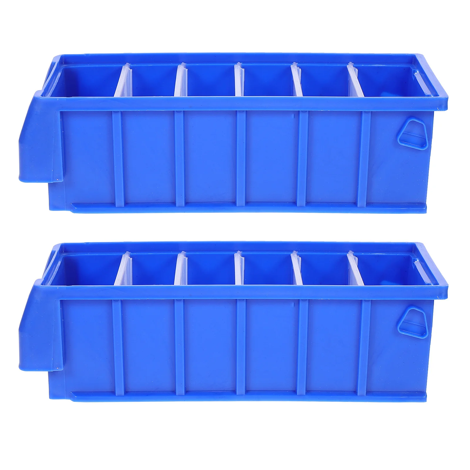 2 Pcs Parts Box Screw Toolbox Classification Case High-density Polyethylene Storage Organizer Component Workshop