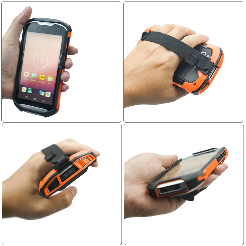 Protective Cover Case Rugged Boot with Hand Strap for Zebra TC51 TC52 TC56 TC57 TC510K,Scanner Accessories (Orange)