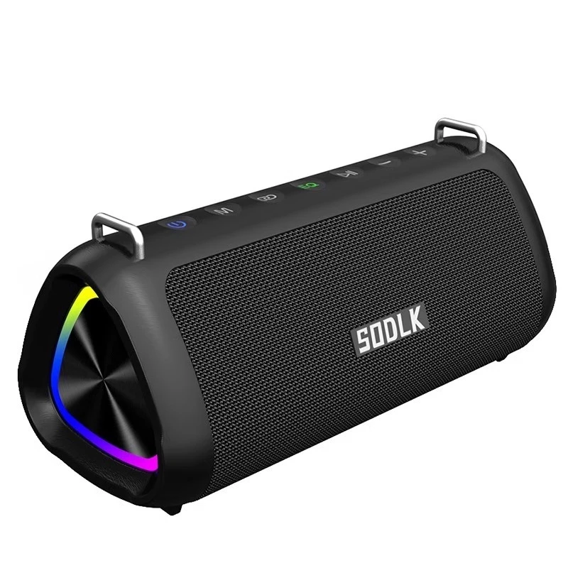 SODLK 80W Bluetooth Speakers Powerful Deep Bass Portable Wireless IPX7 Waterproof 12-hour Playing Time Outdoor Loud Subwoofer