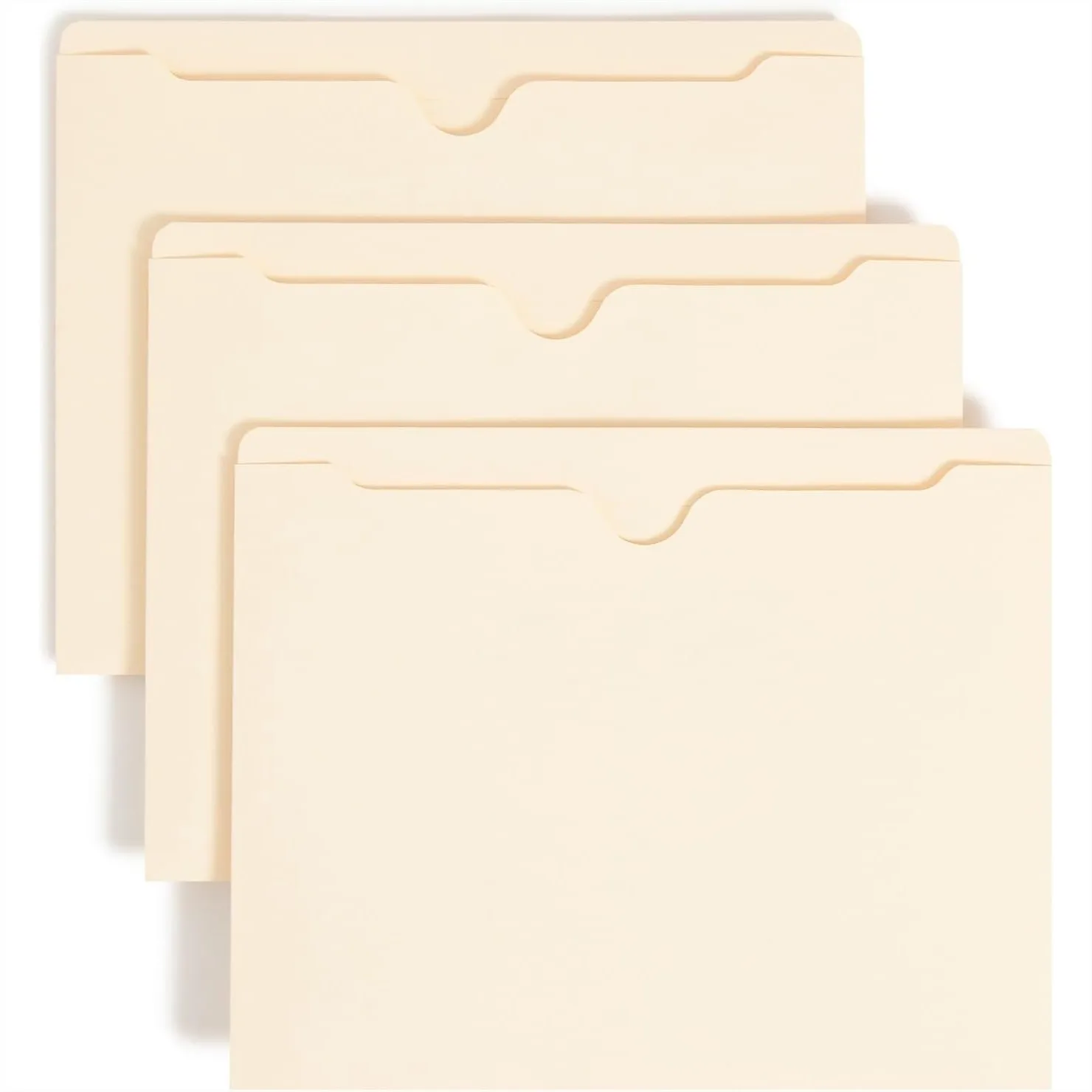 

Manila File Jacket with Reinforced Tab, Letter Size, Flat, 100 Pack for Secure Document Organization