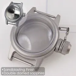 Sandblasting Diving Watch Case Double Domed Sapphire for NH35 NH36 NH38 NH70 NH72 ETA2824 PT5000 SW200 20BAR Waterproof 36mm