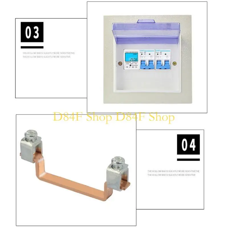 D84F Compact Energy Meter Single Phase 230V 50Hz Digital LCD Single Phase Energy Meter Watt Meter DIN Mounting DDS662
