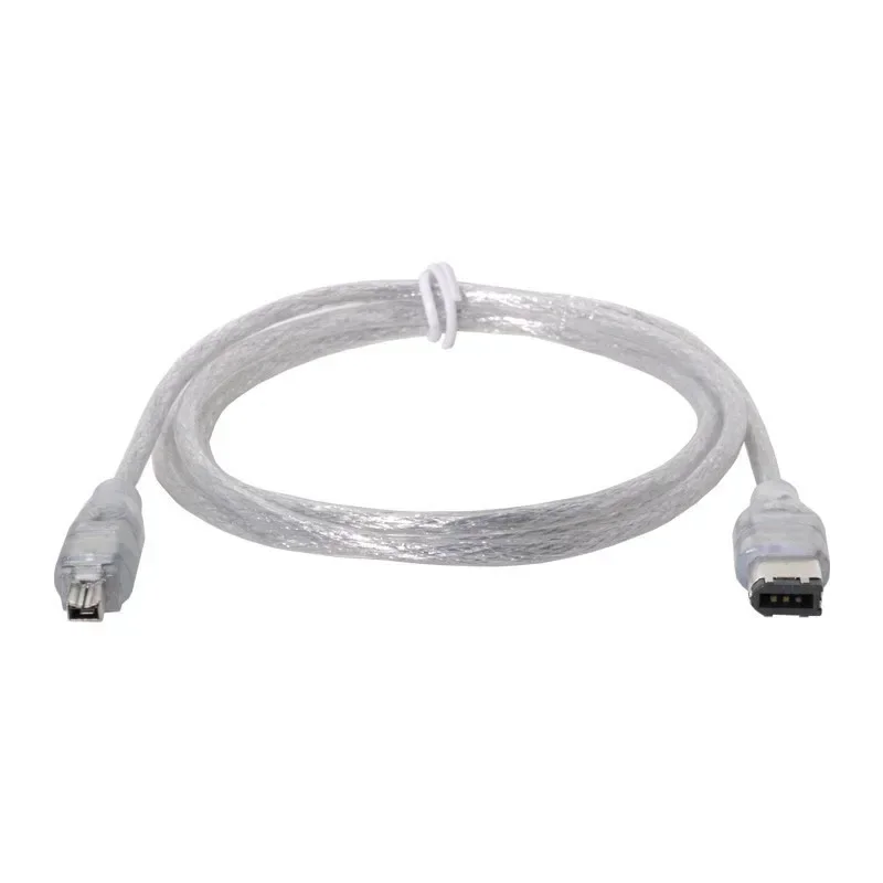 Alta qualidade 4p 4 pinos para 6 pinos ieee 1394 cabo para cabo adaptador ilink 4pin para 6pin firewire cabo dv câmera cabo 5ft
