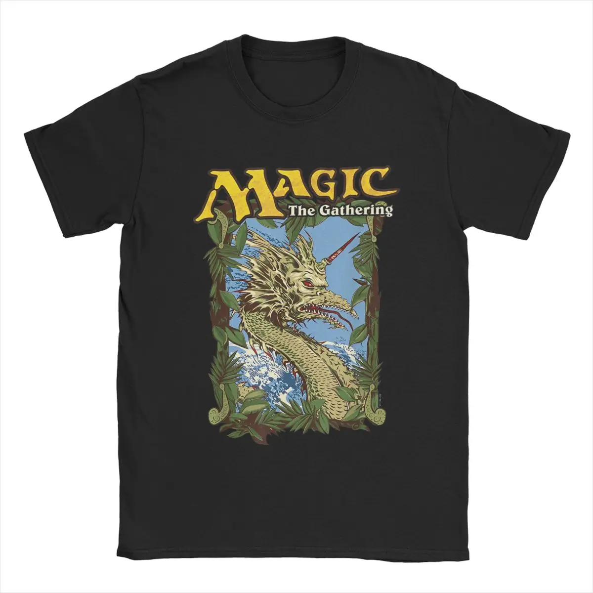 Men's Magic Games Gathering MTG T Shirt Mirage Monster Deck Cotton merchandise Funny Short Sleeve Round Neck Tee Gift T-Shirt