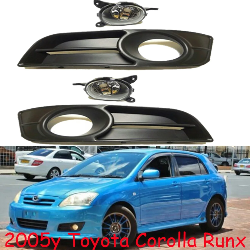 Car Bumper Headlight Corolla Fog Light Altis 2005y Car Accessories Halogen Bulb Auto Wire Of Hanress Switch ON/OFF