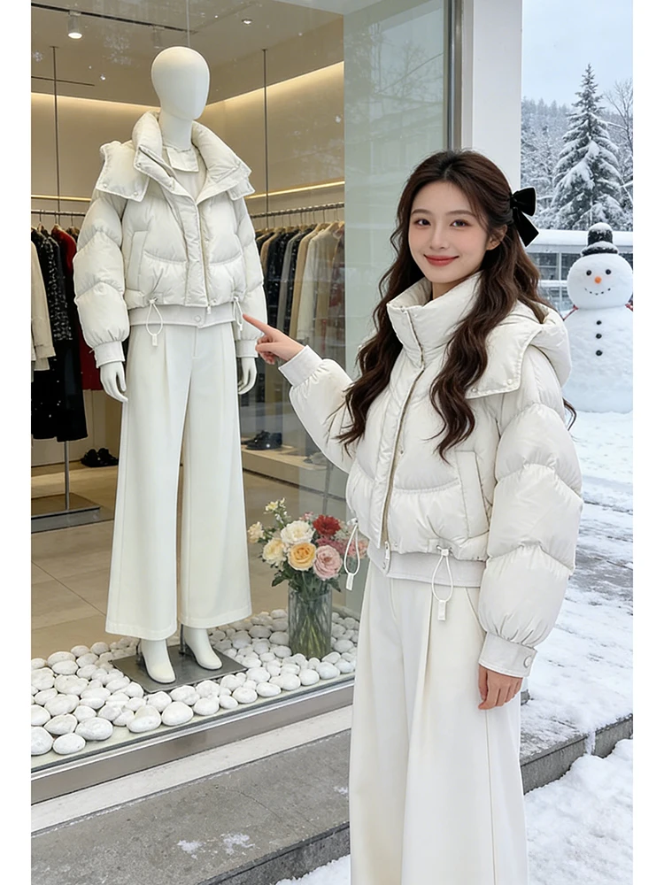 

Faionable Thiened Casual Cotton Jaet ort Outerwear Women Winter New Sle Age Reduction Versatile This Year's ular...