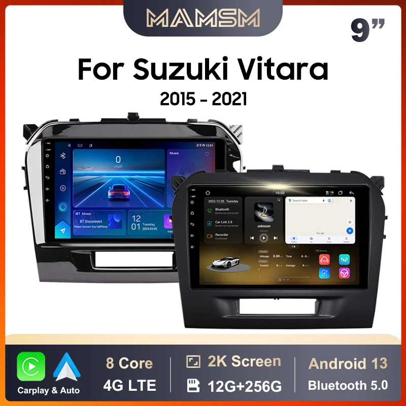 

Автомобильный радиоприемник MAMSM для Suzuki Vitara 2015-2021 Android 13, мультимедийный видеоплеер, 4G GPS Carplay, авто головное устройство, навигационные системы