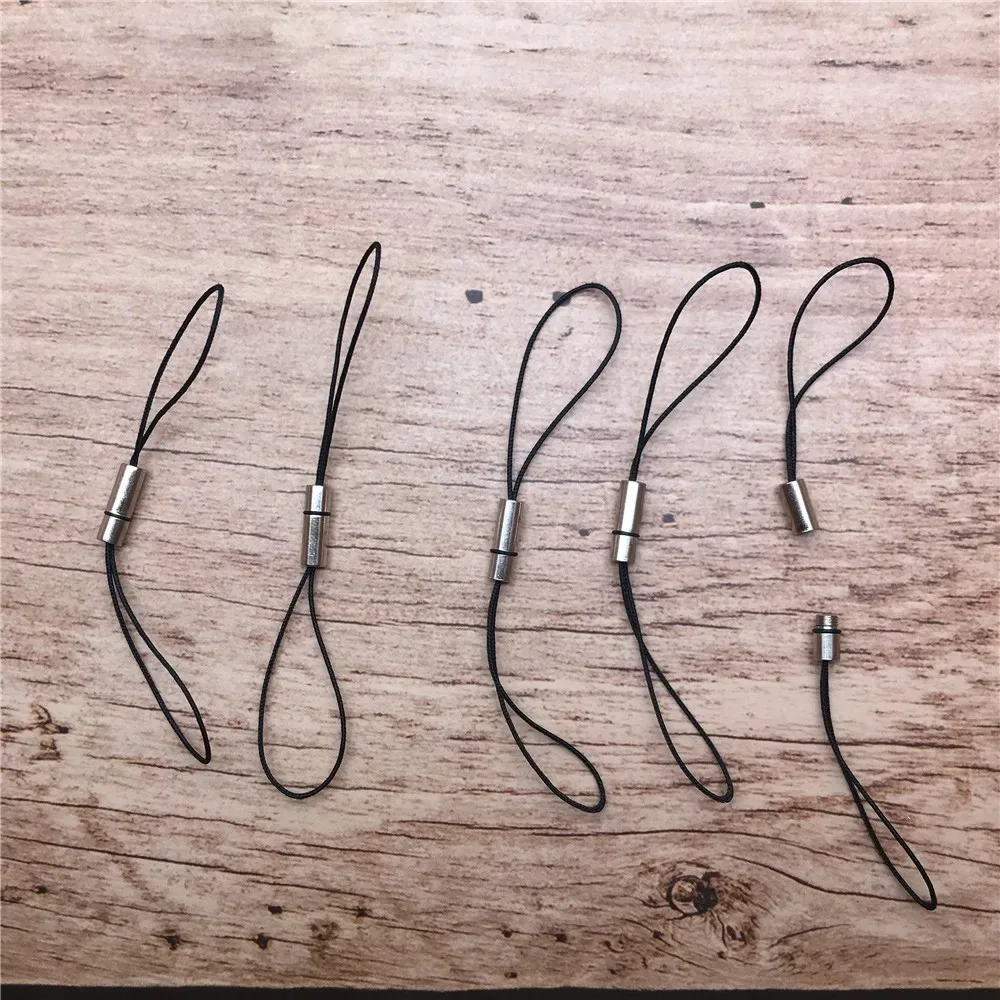 Metal Mobile Phone Lanyard Mini Nylon Rope USB Lanyard Bag Accessories