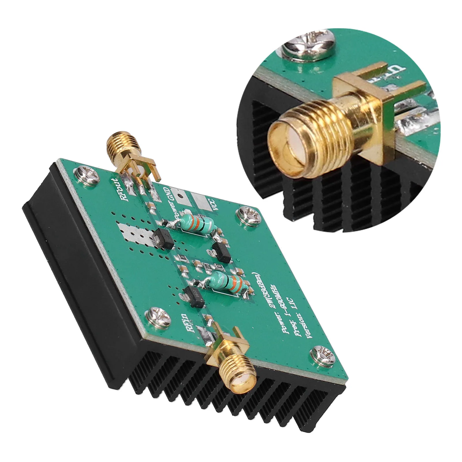 12VDC RF Power Wideband Amplifier Amplification Module 1-930MHz Working Frequency 2.0W Power Amplification RF Wideband Amplifier