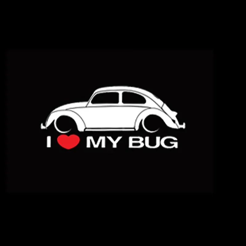 

Love Bug Car Body Sticker for Volkswagen Beetle Car Accessories Vinyl Covering scratches 18CMx7CM I