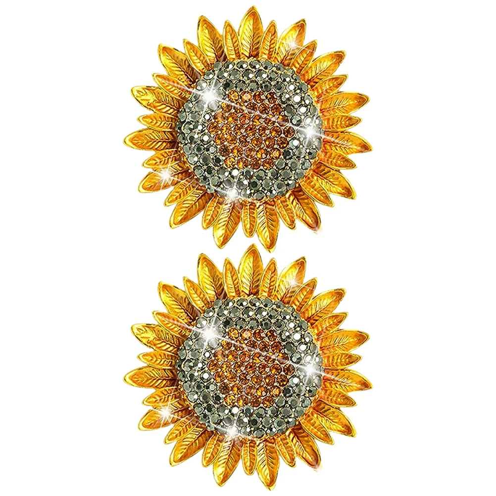 2 قطعة مقاطع تنفيس السيارة عباد الشمس رائحة الديكور لطيف معطّر الهواء السيارات الداخلية ديكور سيارة تنفيس كليب لطيف لوحة القيادة الزينة #2