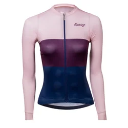 Cycling -Thermal Fleece Cycling Jackets for Women, Long Sleeve Jerseys, Bicycle Jerseys, Maillot, Winter