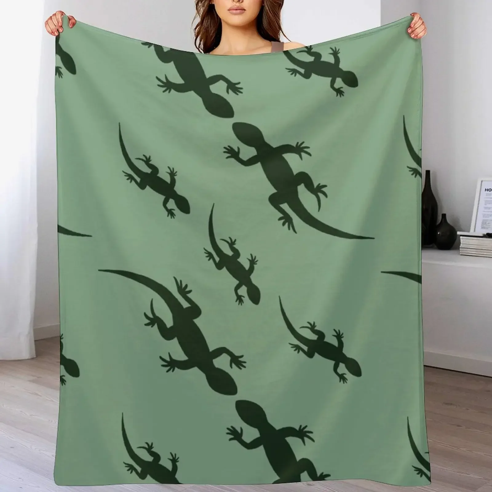 

Lizard pattern Throw Blanket Soft Bedroom Blanket for Night Sleeping